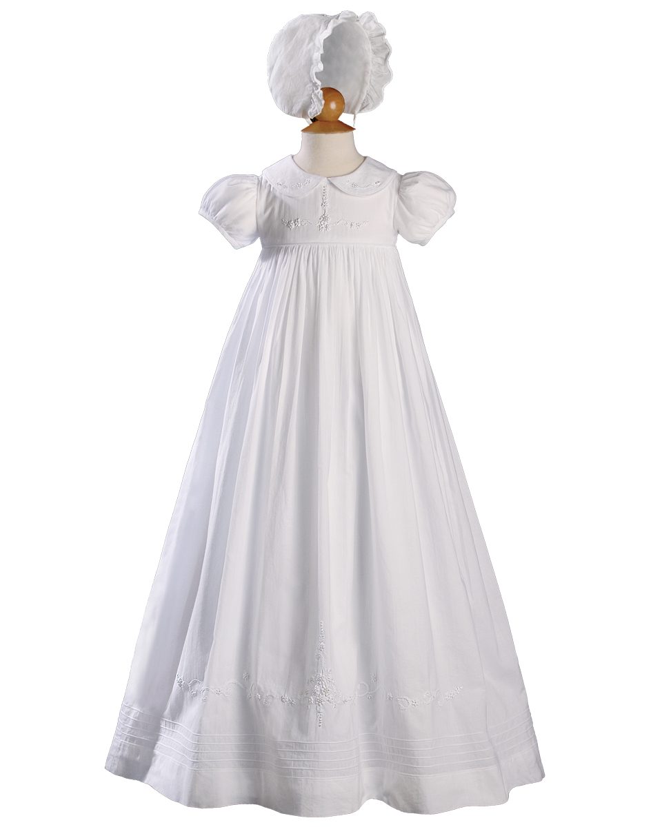 Hand Embroidered Christening Gown