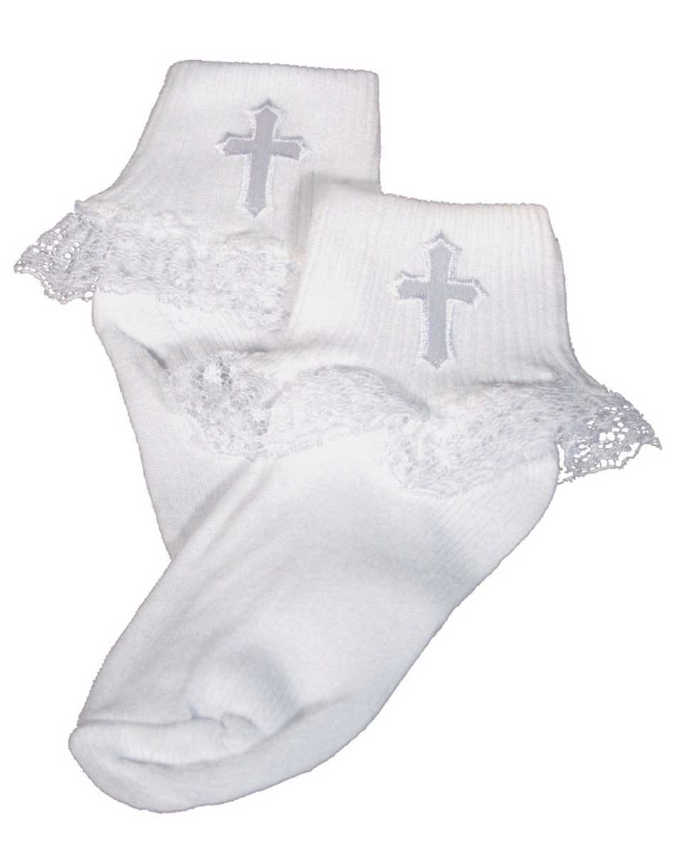 baby christening socks